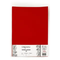 PAPIER LISTOWY CZERWONY 10 SZTUK A4 CREADU