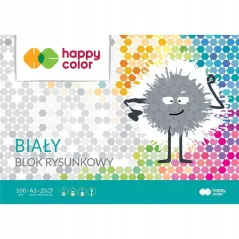 BLOK RYSUNKOWY BIAŁY 20 ARKUSZY A3 HAPPY COLOR