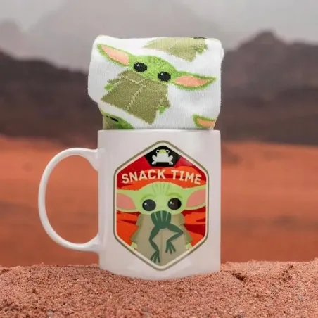 Kubek 300Ml+ Skarpetki Star Wars Baby Yoda Mandalorian