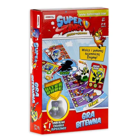 SUPER ZINGS GRA PLANSZOWA BITEWNA + UNIKALNA FIGURKA 4+