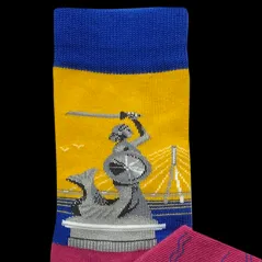 Skarpetki Damskie Syrenka Retro Magenta Rozmiar 42-46