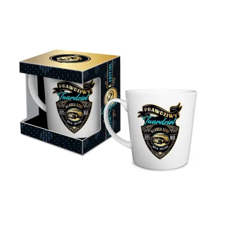 KUBEK CERAMICZNY PRAWDZIWY TWARDZIEL WŁADCA SZOS 480ML
