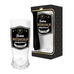 SZKLANKA DO PIWA JESTEM NIEŚMIAŁY ZAGADAJ PIERWSZA! 500ML