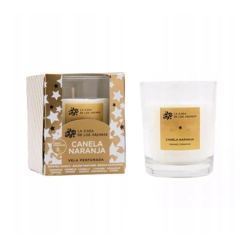 ŚWIECA ZAPACHOWA CYNAMON-POMARAŃCZA 120 G