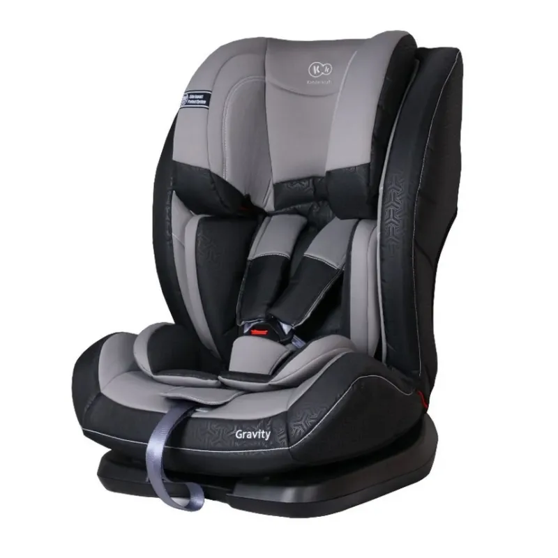 Fotelik Samochodowy 9–36 kg Szary z Regulacją Nachylenia Kinderkraft Gravity