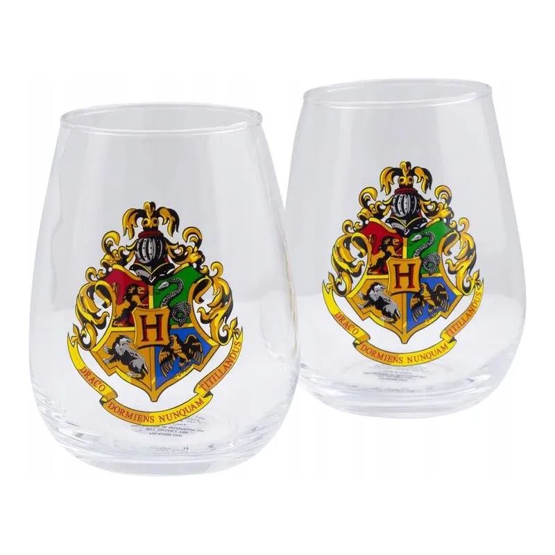 ZESTAW 2 SZKLANEK HARRY POTTER HOGWART