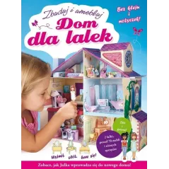 DOMEK DLA LALEK. ZBUDUJ I UMEBLUJ. WYCINANKI BEZ KLEJU I NOŻYCZEK - Muza
