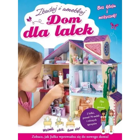 Domek Dla Lalek.  Zbuduj I Umebluj. Wycinanki Bez Kleju I Nożyczek