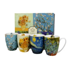 Zestaw 4 Kubków Porcelanowych Van Gogh 350Ml Duo Ii Gatunek