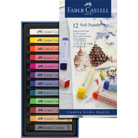 Pastele Suche 12 Kolorów Faber Castell