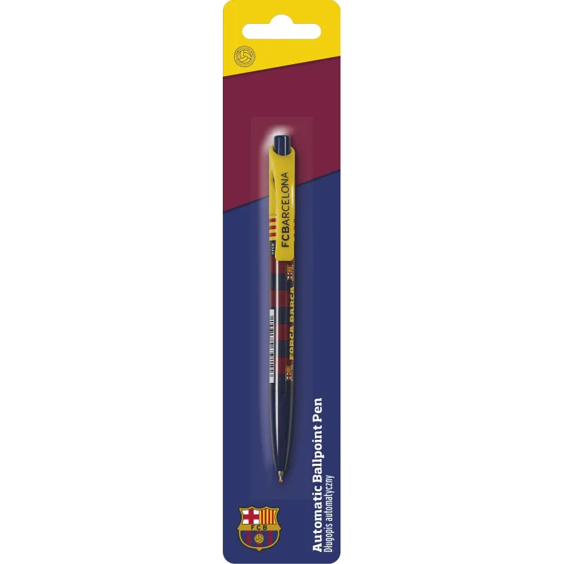 DŁUGOPIS AUTOMATYCZNY NIEBIESKI FC BARCELONA - Astra