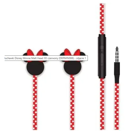 Słuchawki Disney Minnie 3D Jack 3,5 Mm – Douszne Stereo Z Pilotem Słuchawki Disney Minnie 3D Jack 3,5 Mm – Douszne Stereo Z Pilotem
