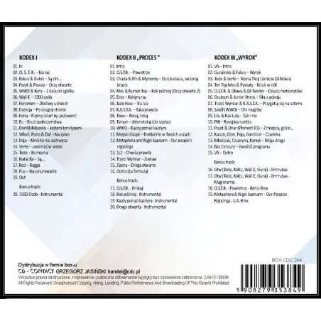 Kodex Trylogia 3Xcd