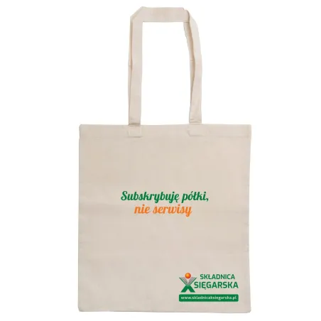 TORBA BAWEŁNIANA NA KSIĄŻKI I INNE CUDA „SUBSKRYBUJĘ PÓŁKI, NIE SERWISY” - OFFLINE ABONENT