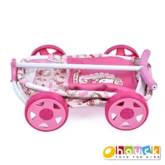 PRZYCZEPKA WÓZEK DLA LALEK I MASKOTEK HAUCK CADDY BALLERINA HELLO KITTY – 3+