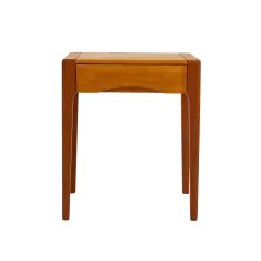 DĘBOWA SZAFKA NOCNA STLIK ZARA HOME 45x35x55 CM – Z SZUFLADĄ, CIEMNY BRĄZ