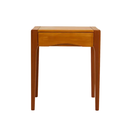 DĘBOWA SZAFKA NOCNA STLIK ZARA HOME 45x35x55 CM – Z SZUFLADĄ, CIEMNY BRĄZ