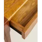 Dębowa Szafka Nocna Stlik Zara Home 45X35X55 Cm – Z Szufladą, Ciemny Brąz