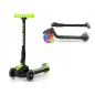 Hulajnoga Trójkołowa Led Dla Dzieci Milly Mally Scooter Magic Green 3+