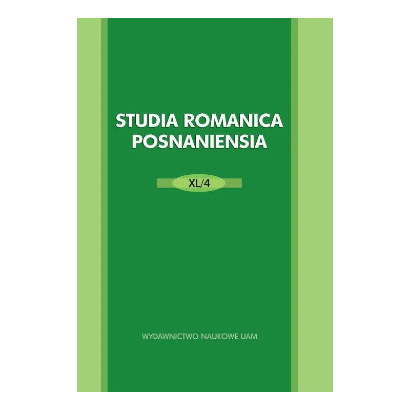 STUDIA ROMANICA POSNANIENSIA XL/4