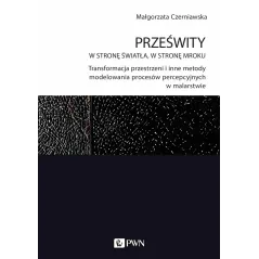 PRZEŚWITY. W STRONĘ ŚWIATŁA W STRONĘ MROKU.. TRANSFORMACJA PRZESTRZENI I INNE METODY MODELOWANIA PROCESÓW PERCEPCY... Małgorzata