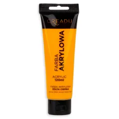 FARBA AKRYLOWA ŻÓŁTA CIEMNA 120 ML CREADU