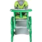 Krzesełko Do Karmienia + Stoliczek 2W1 Zielone Caretero Primus 6M+