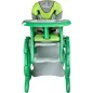 Krzesełko Do Karmienia + Stoliczek 2W1 Zielone Caretero Primus 6M+