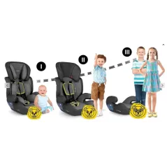 FOTELIK SAMOCHODOWY 9-36 KG – REGULOWANY, GRUPA I-III RICOKIDS MASSI