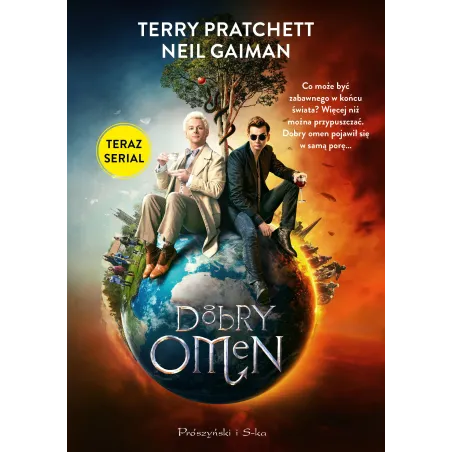 Dobry omen okładka filmowa Terry Pratchett,Neil Gaiman