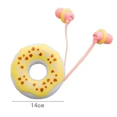 SŁUCHAWKI DOUSZNE PRZEWODOWE DONUT YELLOW JAWI