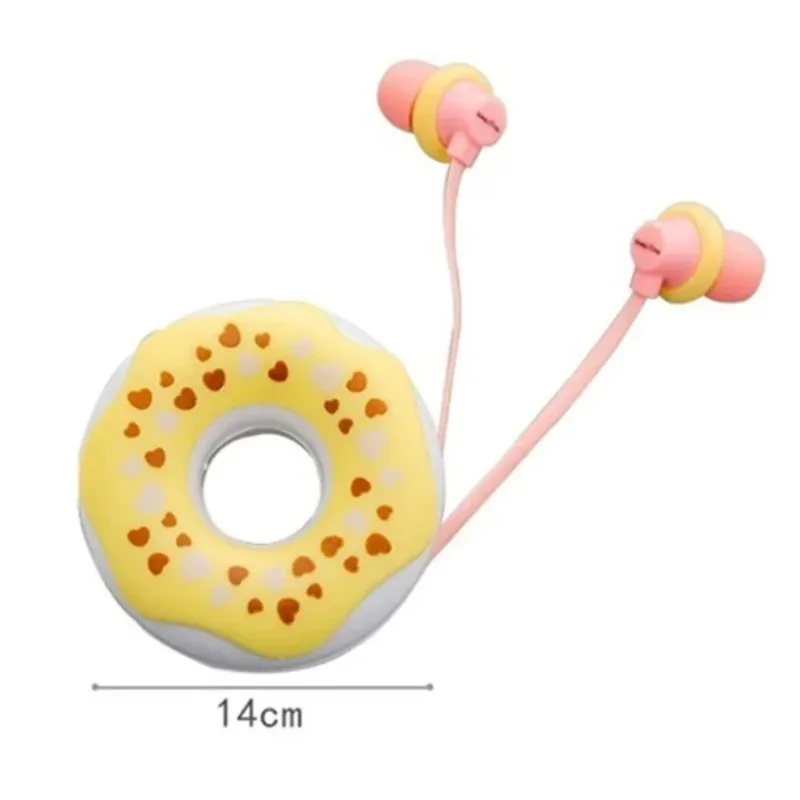 SŁUCHAWKI DOUSZNE PRZEWODOWE DONUT YELLOW JAWI