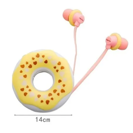 Słuchawki Douszne Przewodowe Donut Yellow Jawi Słuchawki Douszne Przewodowe Donut Yellow Jawi
