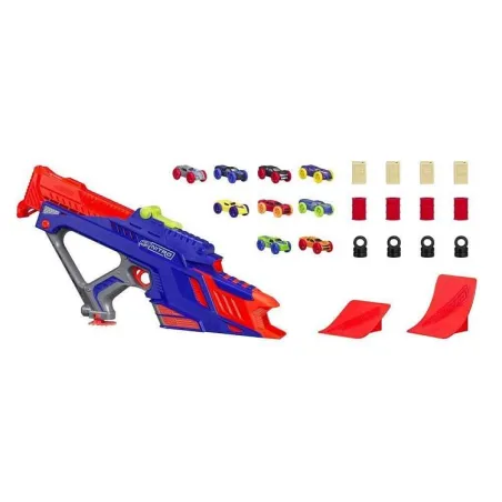 Nerf Nitro Wyrzutnia Motofury Rapid Rally + 9 Samochodów 5+