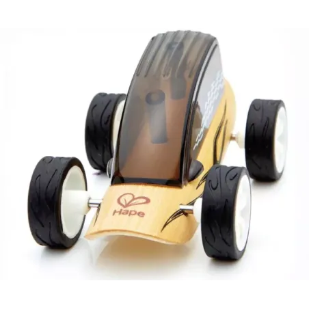 Drewniana Wyścigówka Hape Czarna Kolekcja Mini Vehicles 3+