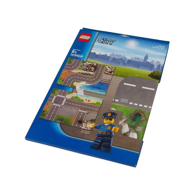 DWUSTRONNA MATA DO ZABAWY 100X70 CM LEGO CITY 850929, 6+