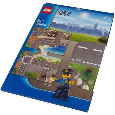 Dwustronna Mata Do Zabawy 100X70 Cm Lego City 850929, 6+ Dwustronna Mata Do Zabawy 100X70 Cm Lego City 850929, 6+