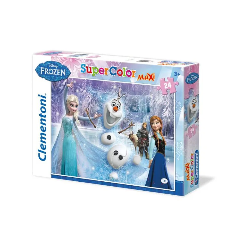 PUZZLE MAXI 24 ELEMENTY KRAINA LODU CLEMENTONI 3+