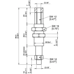 Kompensator Poziomu Lc16-M1820, G1/8" Wew., Ugięcie 20 (0124952) - Piab