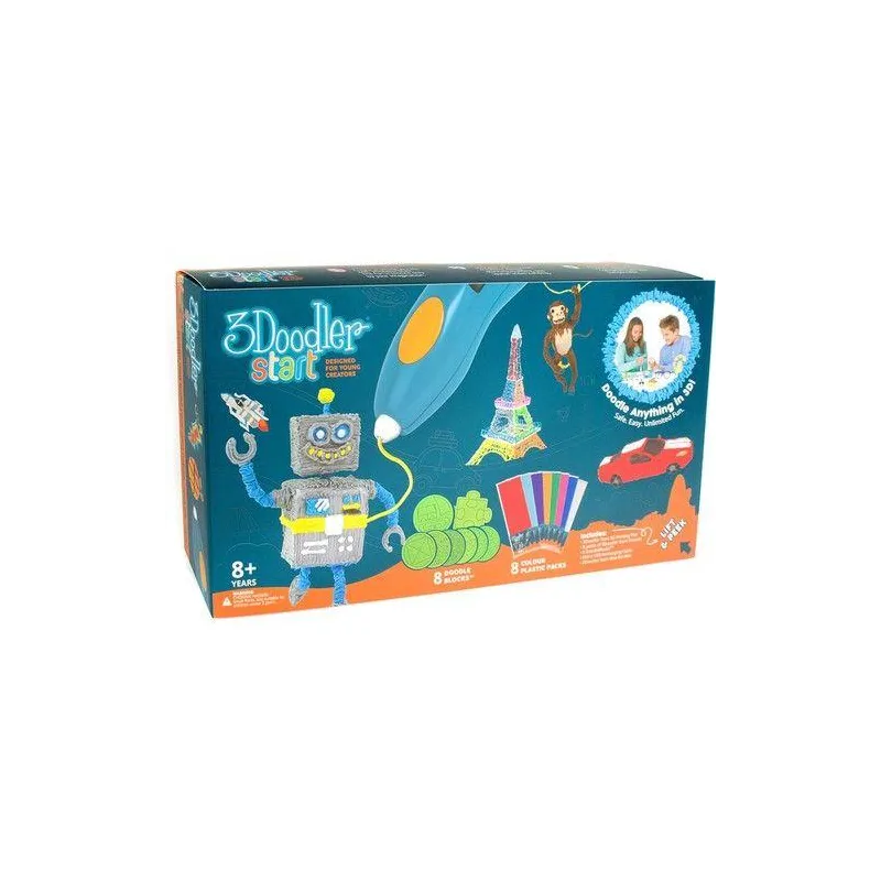 3DOODLER MEGA ZESTAW 3DOODLER DŁUGOPIS 3D + 192 WKŁADY + SZABLONY + KSIĄŻKA 8+