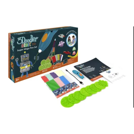 3Doodler Mega Zestaw 3Doodler Długopis 3D + 192 Wkłady + Szablony + Książka 8+