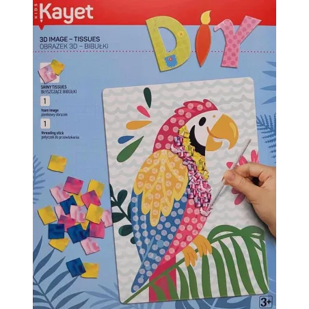 Zestaw Kreatywny Obrazek 3D Bibułki 3+ Zestaw Kreatywny Obrazek 3D Bibułki 3+