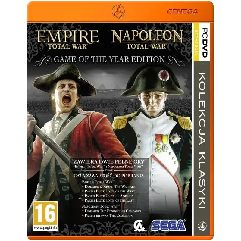 EMPILE TOTAL WAR + NAPOLEON TOTAL WAR PC DVD