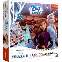 GRA PLANSZOWA 2W1 CHIŃCZYK WĘŻE I DRABINY DISNEY KRAINA LODU 2 TREFL 4+