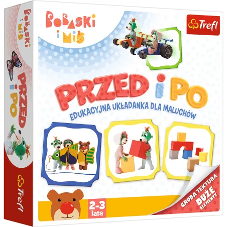 PRZED I PO TREFLIKI BOBASKI I MIŚ GRA PLANSZOWA TREFL 2+