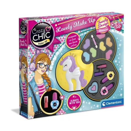 Kosmetyczka Lovely Make Up Jednorożec Crazy Chic Clementoni 6+ Kosmetyczka Lovely Make Up Jednorożec Crazy Chic Clementoni 6+