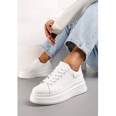 BIAŁE SNEAKERSY NA GRUBEJ PODESZWIE ROZMIAR 36