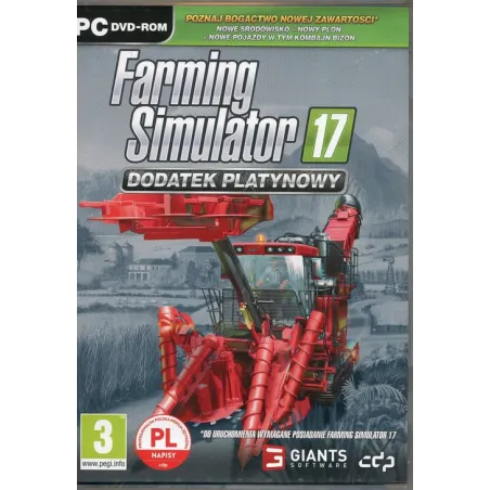 FARMING SIMULATOR 17 DODATEK PLATYNOWY PC DVD-ROM