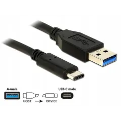 KABEL GEMBIRD USB 3.0 – USB-C 0,5M SUPERSPEED CZARNY