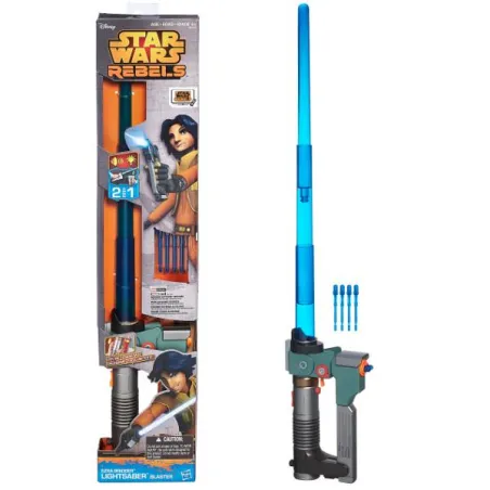STAR WARS MIECZ ŚWIETLNY EZRY REBELIANTÓW + WYRZUTNIA B0653 4+
